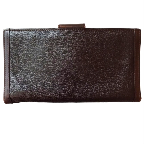 ⚜️BVLGARI DARK BROWN DOPPIO TONDO LEATHER BI-FOLD WALLET - Picture 3 of 15